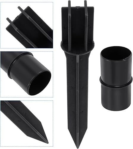 Miniatura 3 de Uonlytech Luces LED para exteriores, 8 piezas, luz solar, estacas de repuesto para lámpara solar, estacas de tierra, estacas de luz solar, estacas