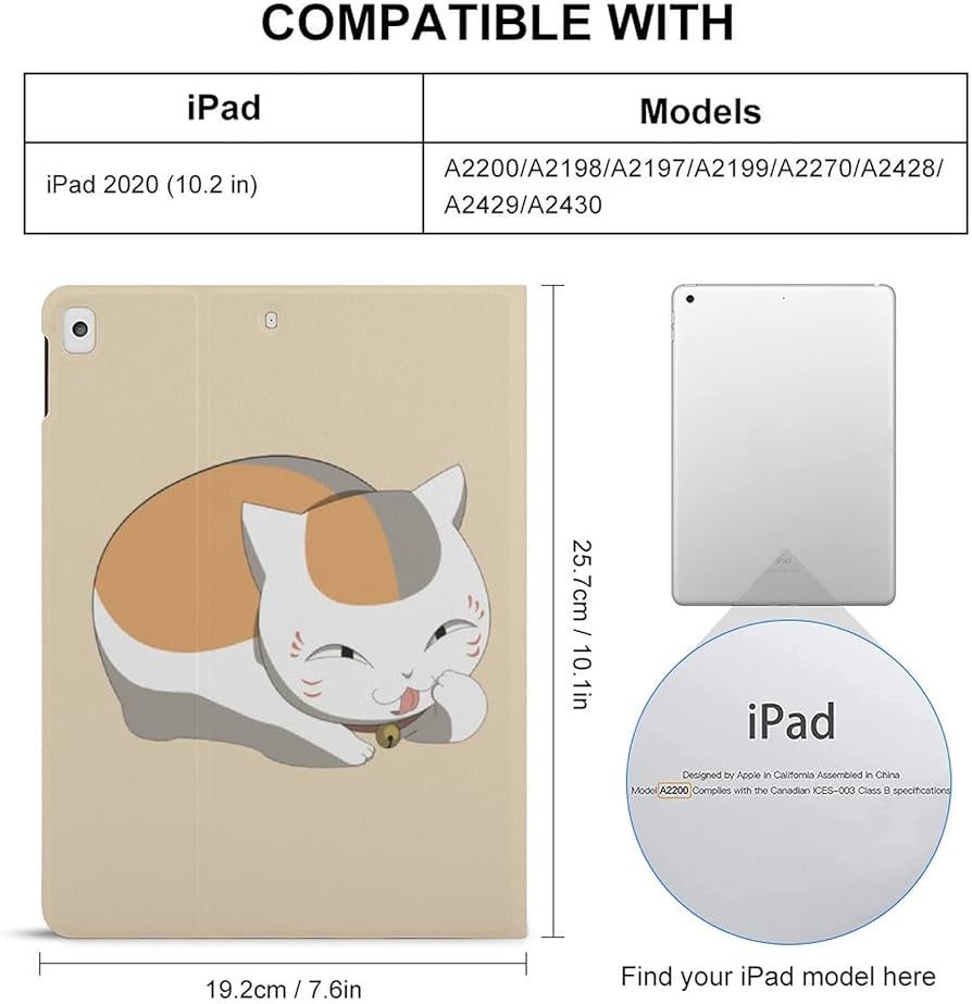 Amazon.co.jp: 夏目友人帳 ニャンコ先生 猫 アニメ iPad 9/8/7 ケース