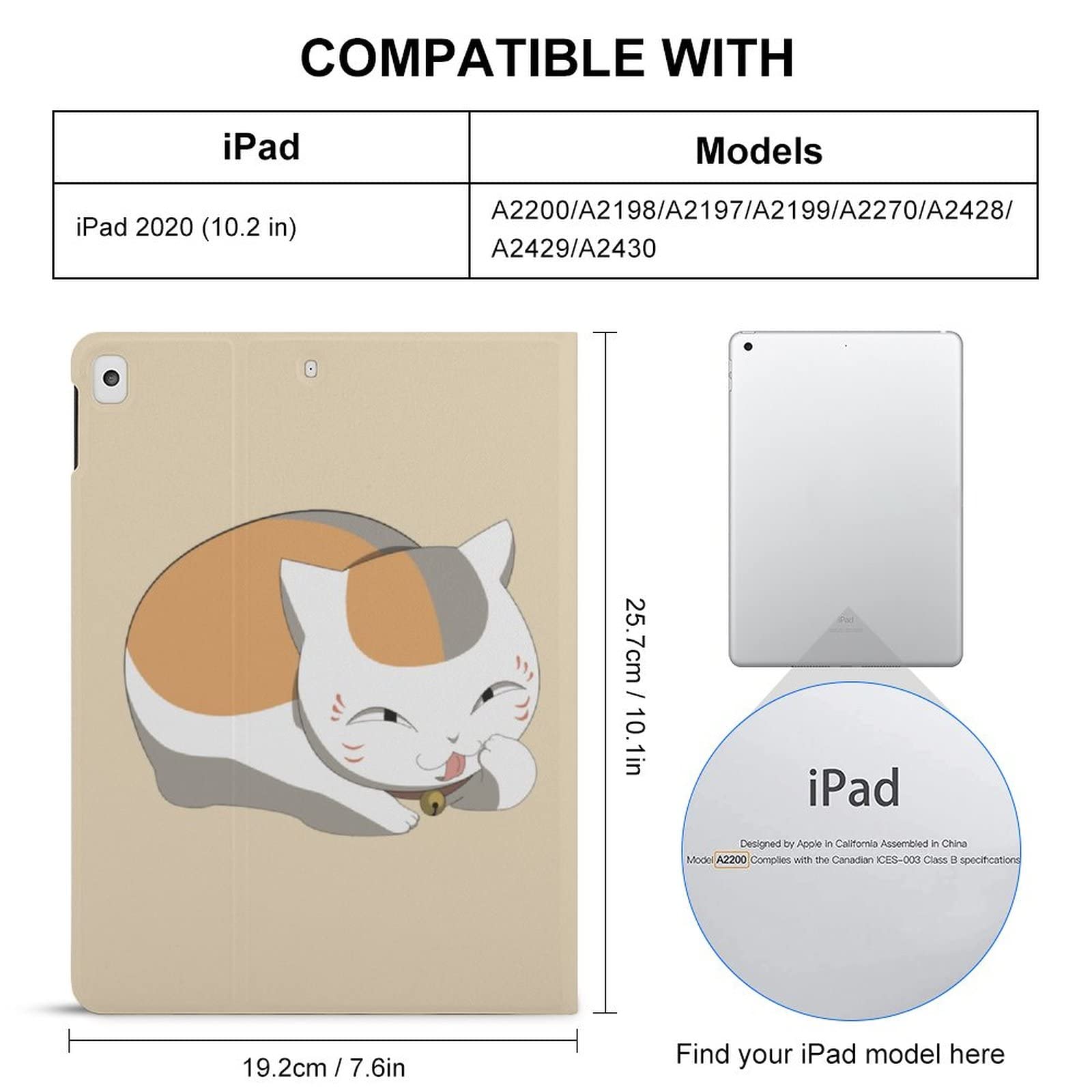 Amazon.co.jp: 夏目友人帳 ニャンコ先生 猫 アニメ iPad 9/8/7 ケース