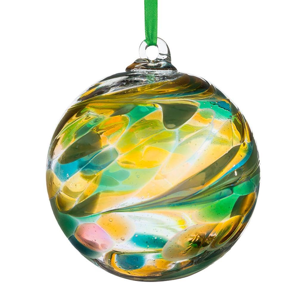 10cm Friendship Ball - Peridot, Green and Gold