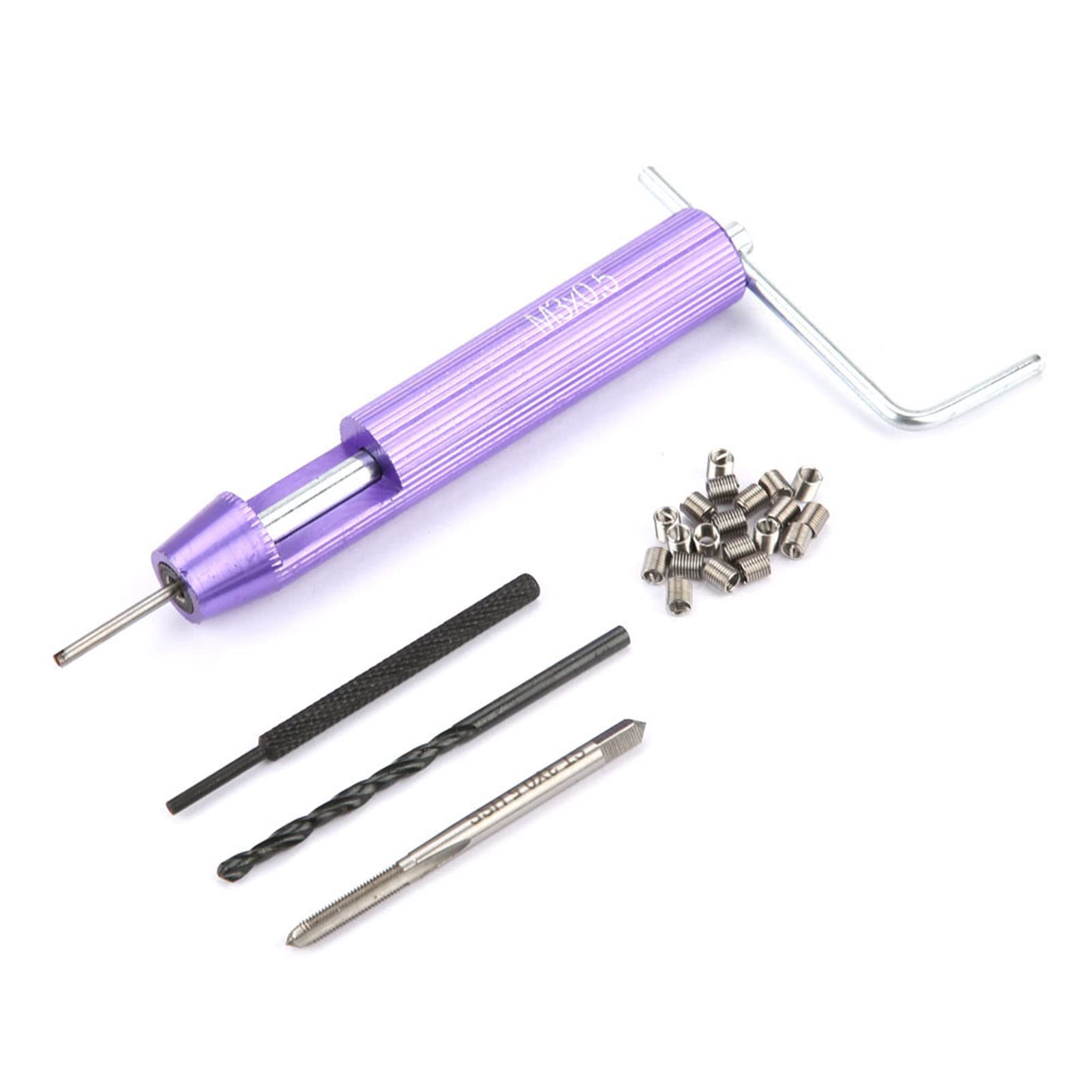 Kit Riparazione Inserti Filettati In Acciaio Inox 304 – M3x0.5x2D, Tipo A Installazione - 3