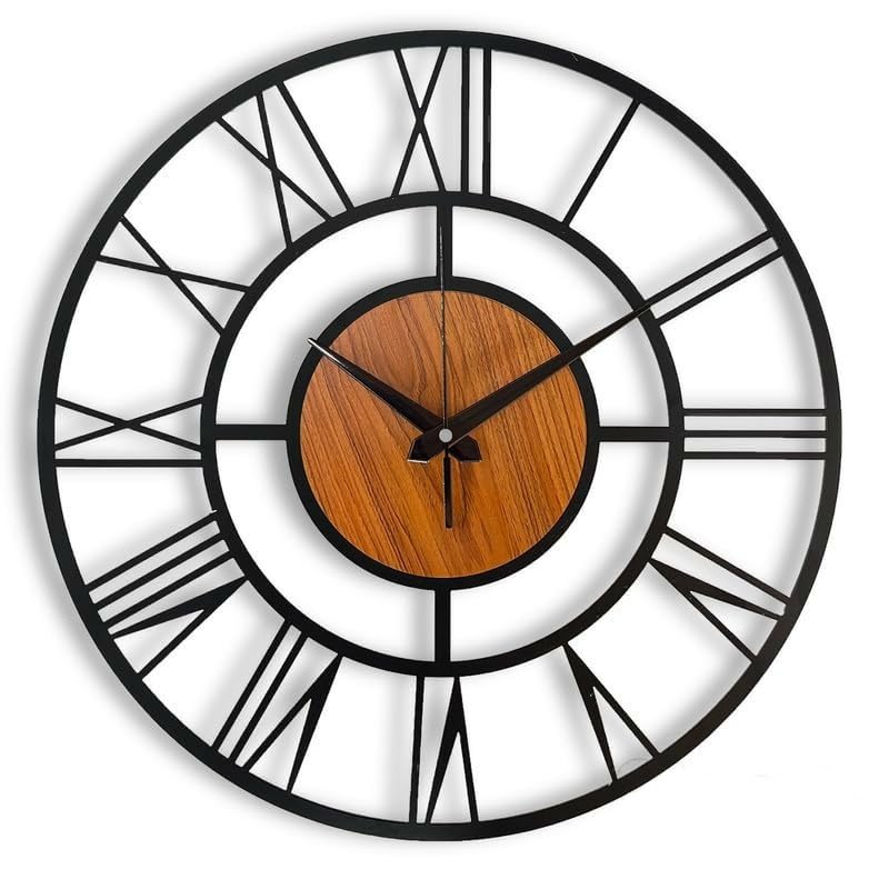 Arabs Morden Metal & Wooden Analog Wall Clock For Living Room Bedroom Office Kitchen Stylish Wall Clock For Home And Hall Designer Big Size Modern (Roman, 40 Cm) (B0CRNLPH6L) Amazon Price History, Amazon Price Tracker