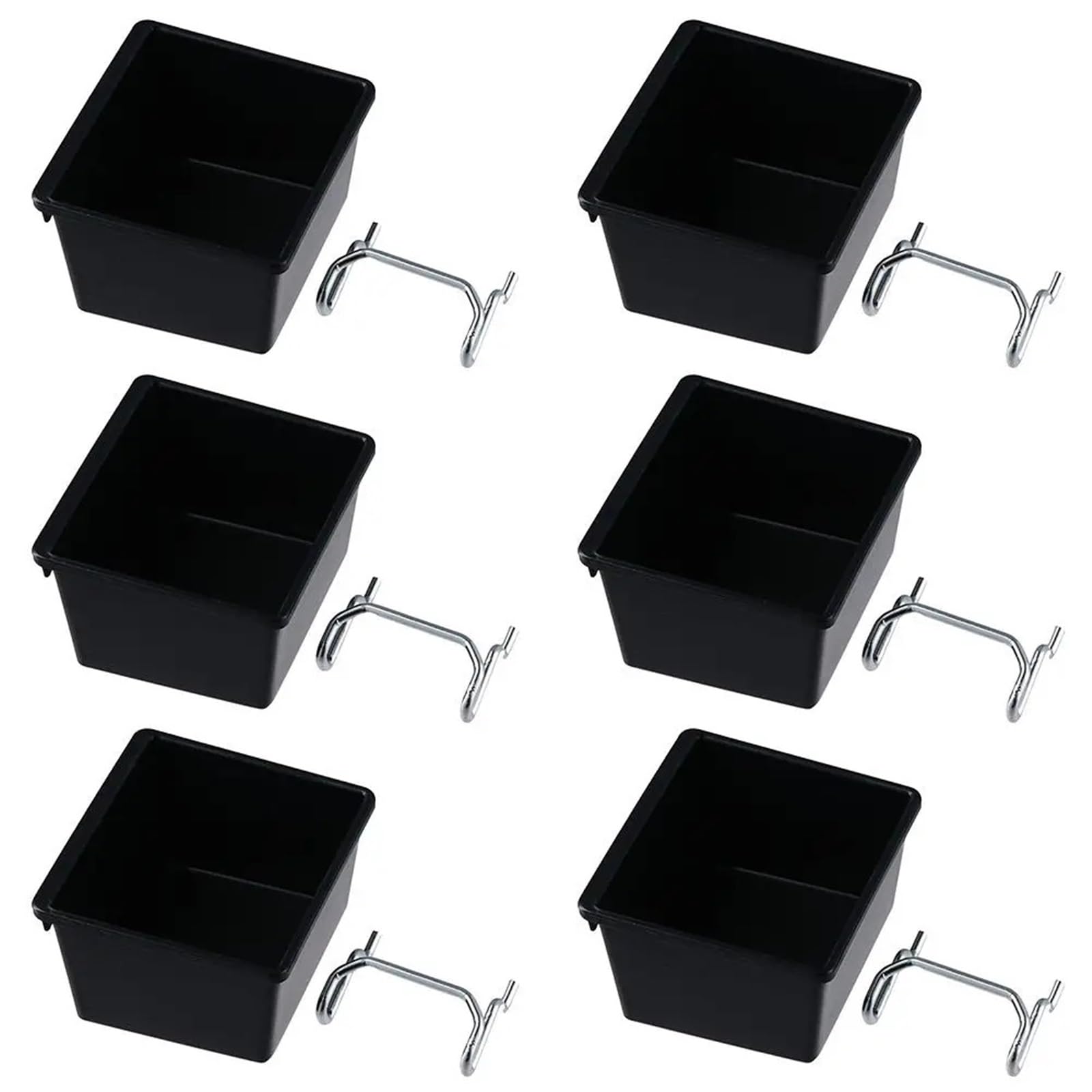 ZYAYNG 6 Sets Pegboard with Hooks and Labels for Home