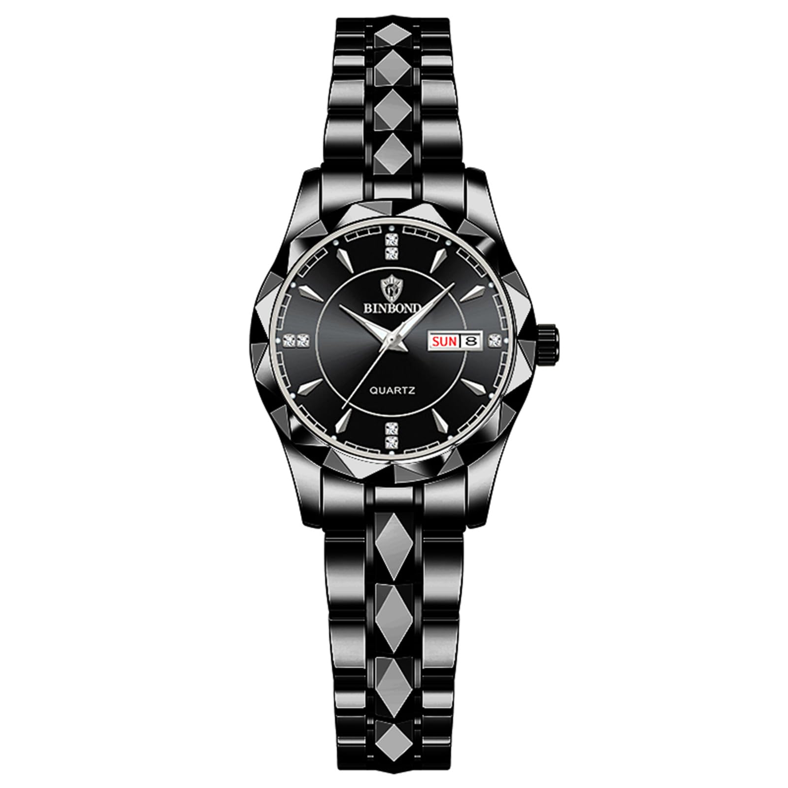 JewelryWe Uhren Damen Analog Quarz Armbanduhr Klassisch Einf