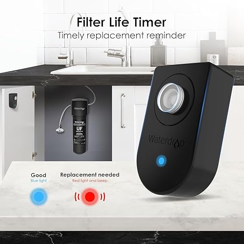 Miniatura 7 de Waterdrop 10UB-UF - Sistema de filtro de agua ultra filtración para debajo del fregadero de 001 m para reducción de Baçt reduce el plomo el cloro el