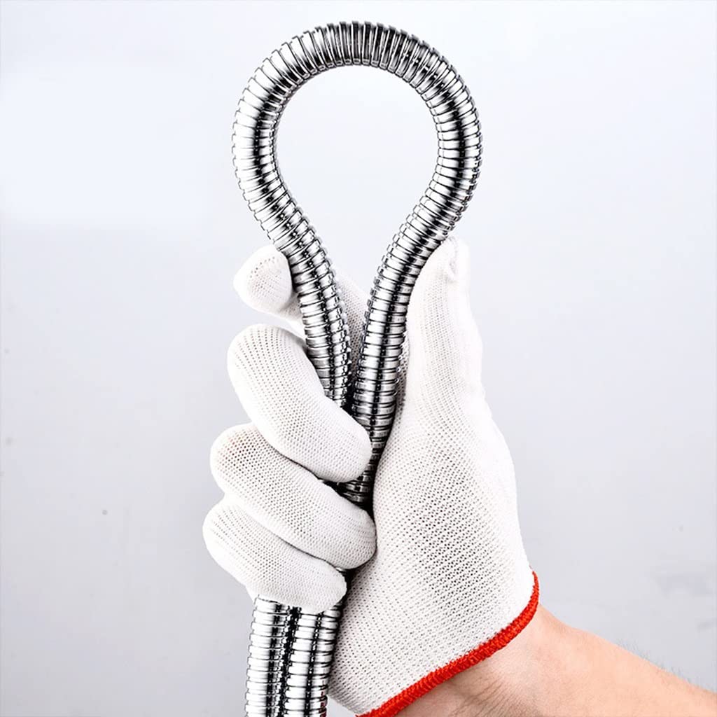 Tubo de ducha antitorsión, Ducha flexible de acero inoxidable, manguera larga for ducha, extensión de manguera de agua, tubería de plomería, tubo de tracción, accesorios de baño(1.5m)