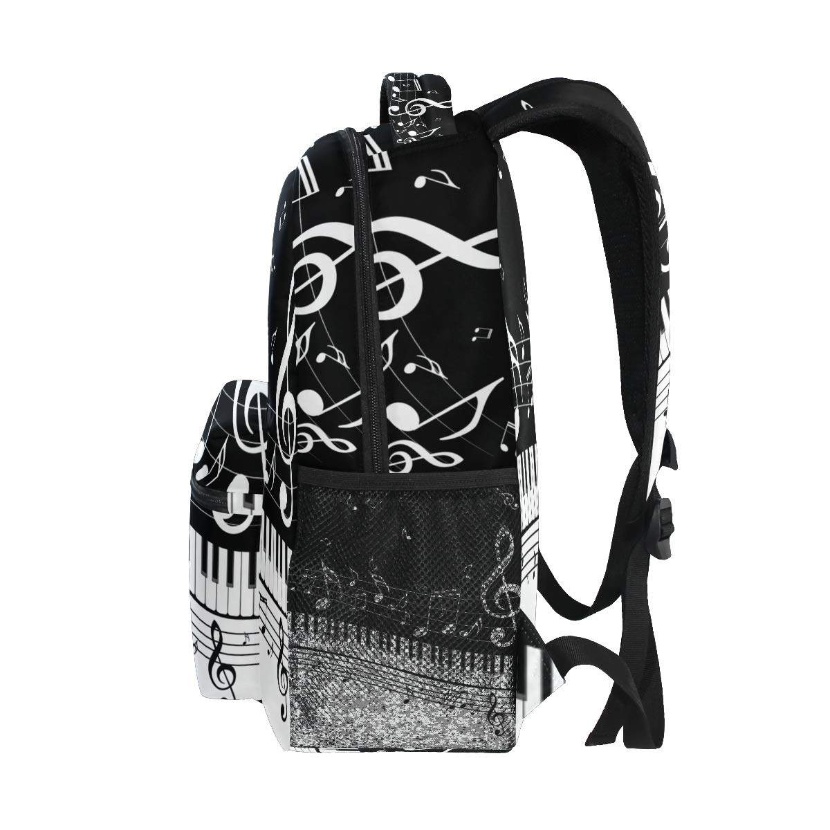 Rucksack, abstrakte Musik, Klaviernote, multifunktional, Tagesrucksack für Männer, Frauen, Jungen, Mädchen, Reisen, Wandern, Camping, Schule, Büchertasche