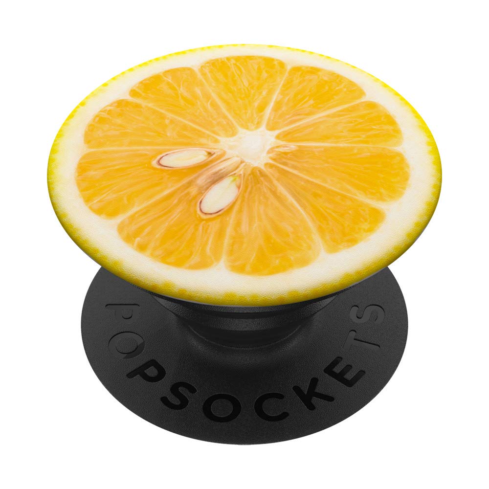 Lemon Slice Summer Food Yellow Citrus Fruit Lemon Popsockets