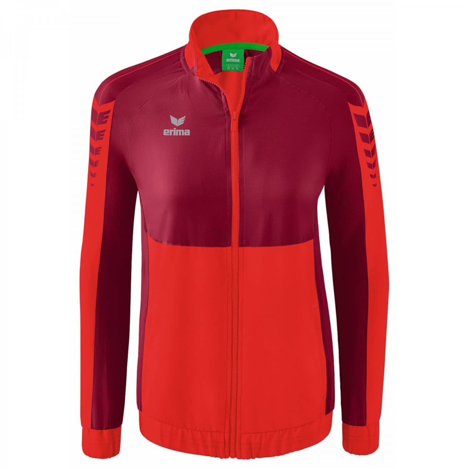 Erima Women's Six Wings Presentation Jacket, Red/Bordeaux, 42