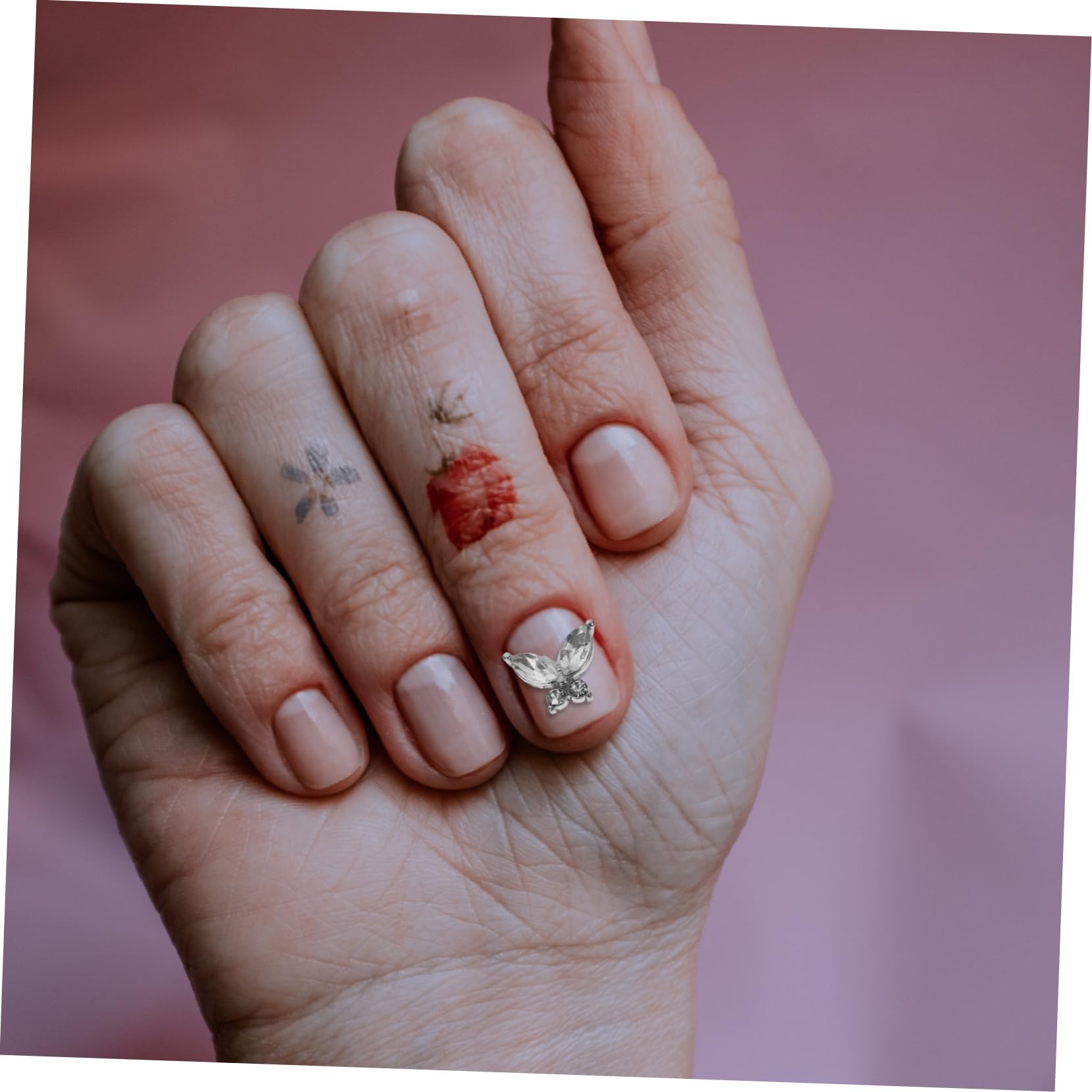 80 piezas Nail Art Accesorios Clavos Colgante Arte de Uñas Pequeñas Piedras de Arte de Uñas Piedras de Manicura Accesorios de Navidad para Uñas Colgantes de Navidad