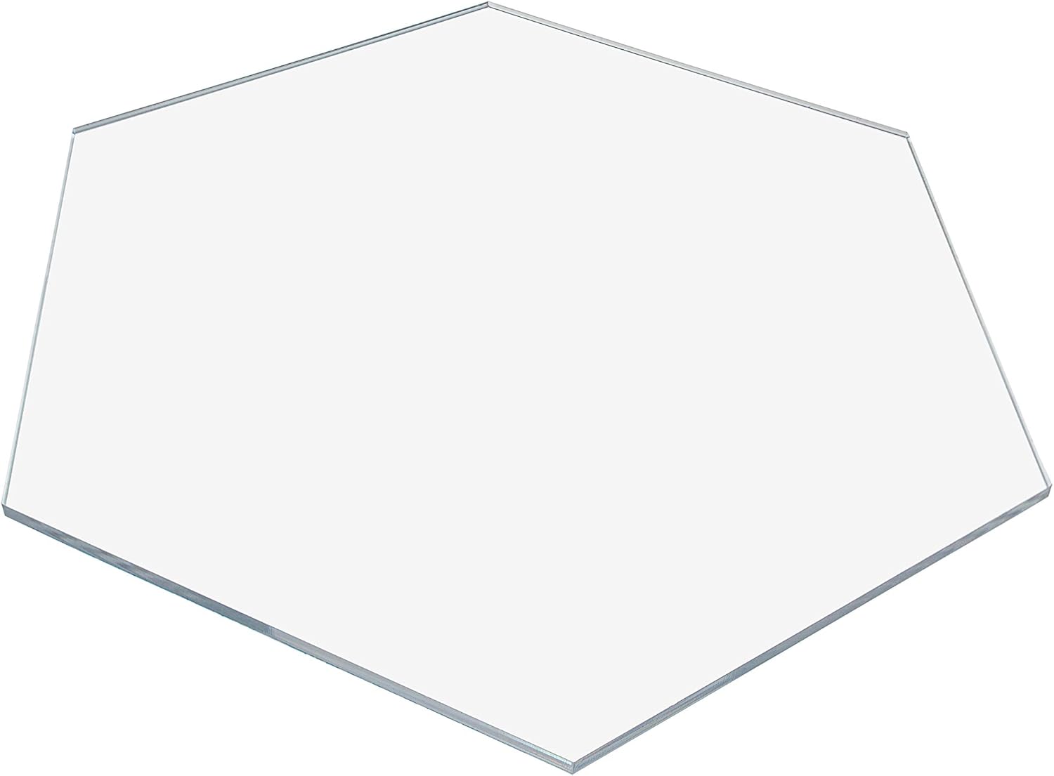 50 Pack Acrylic Blanks 2" Clear Hexagon Tiles 0.118" Thick for Tags Placecards Names Wedding Table Decor DIY Crafts and Home Decor by Marketing Holders