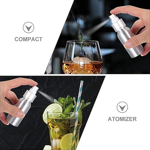 Miniatura 5 de Accesorios para barbacoas, pulverizador de cóctel, vermut, pulverizador, 2 piezas, botella vacía de aluminio, dispensador de perfume recargable,
