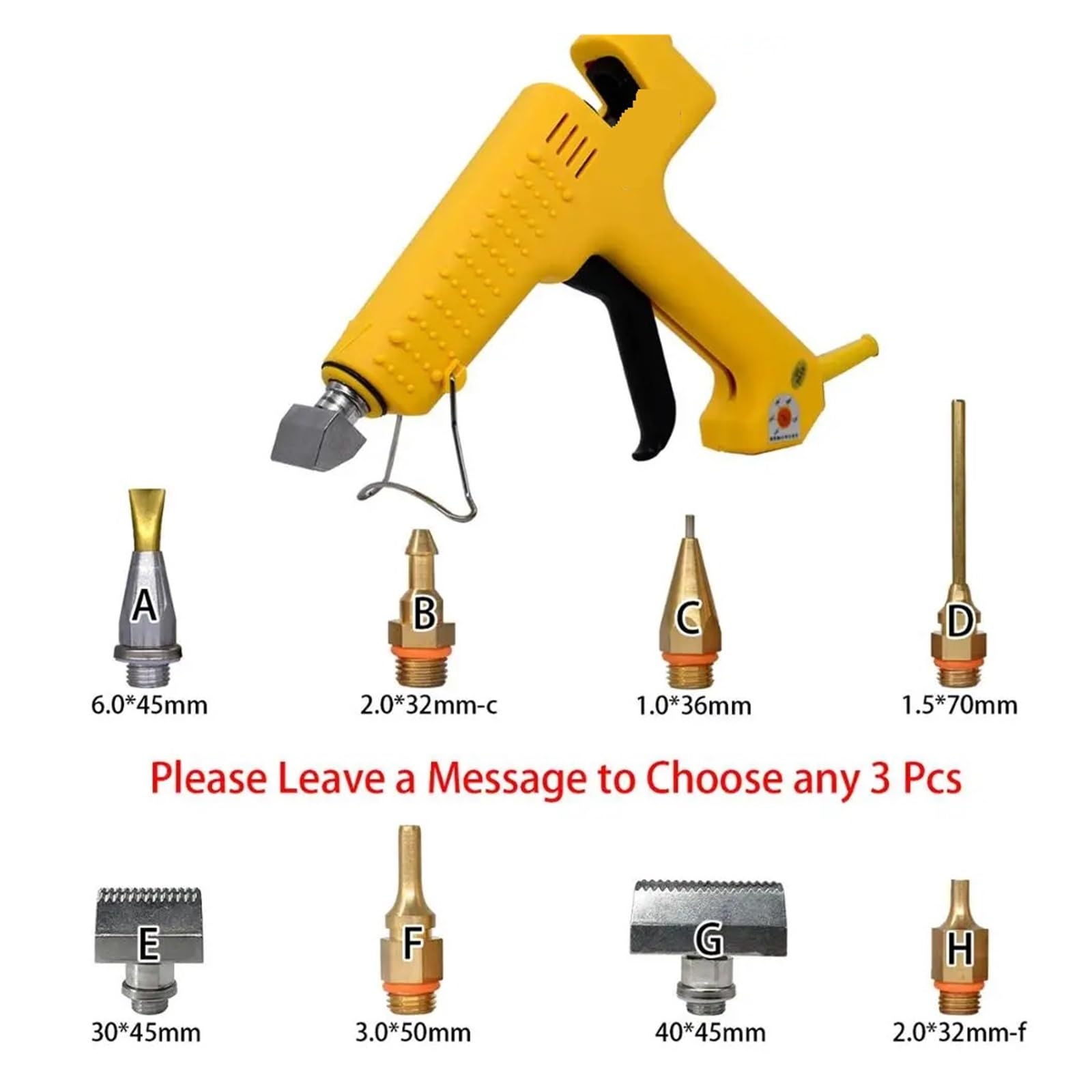 Aste ad alta potenza da 250 W for pistola for colla La temperatura di produzione commerciale professionale può essere regolata Strumento di e a caldo Creazione senza sforzo(CPS-7)