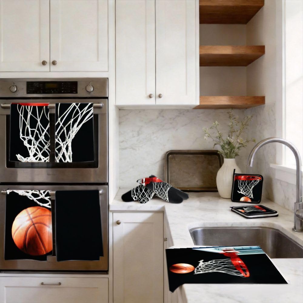 9PCS Professionale Basket Hoop Cucina Decor e Accessori Set