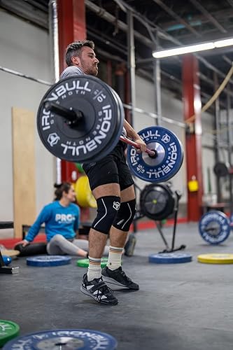 Miniatura 5 de Iron Bull Strength Rodilleras de 0.197 in (par) para levantamiento de pesas y entrenamiento cruzado, rodilleras de alto rendimiento para