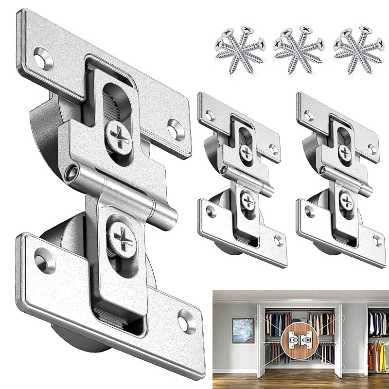 Charnières de porte pliables à double tasse en alliage de zinc pour meuble et dressing