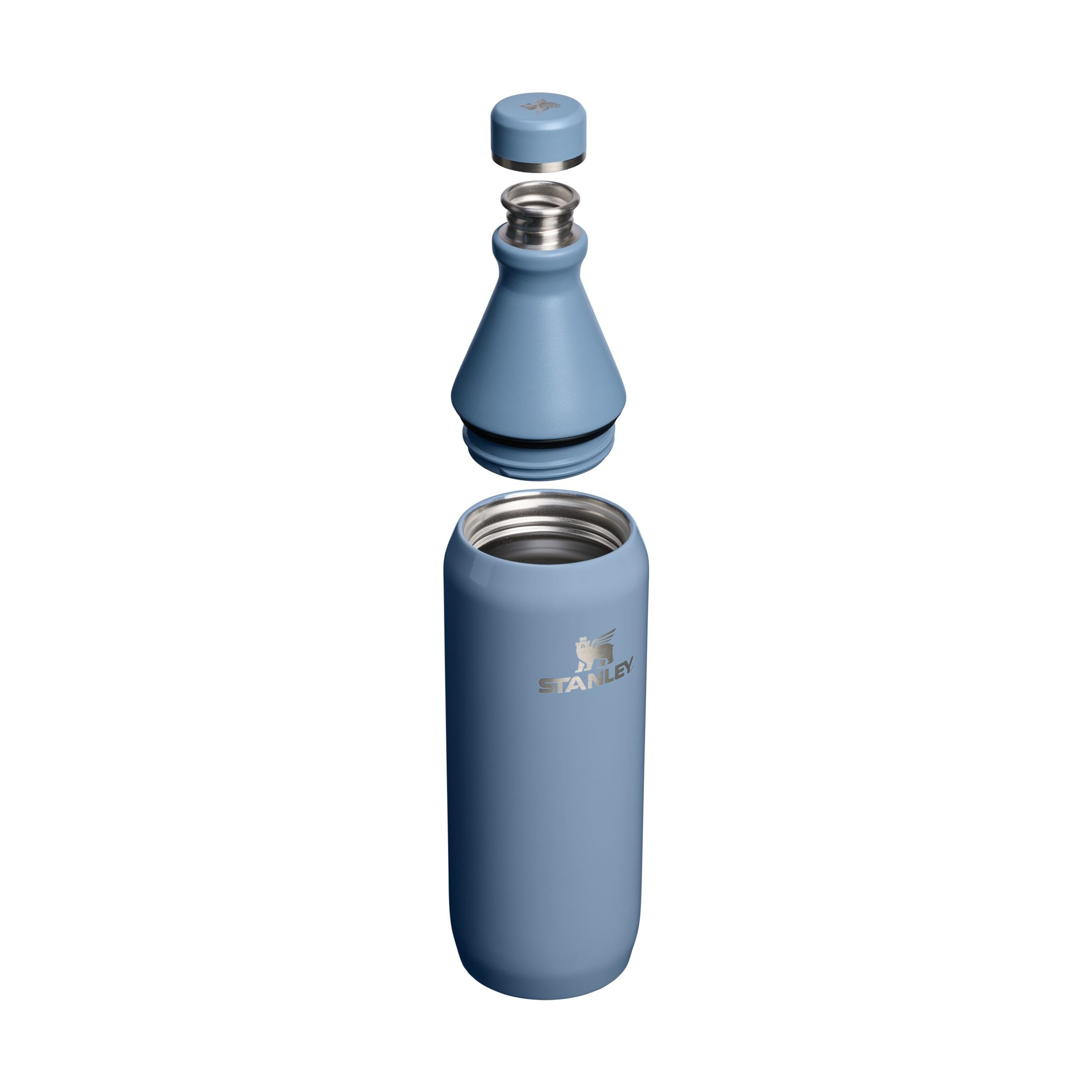 Stanley 1913 The All Day Slim Butelka na Wodę 0.6L - Indigo Gloss | Zimny przez 6 godzin - Mrożony przez 11 godzin - Stal nierdzewna z recyklingu wolna od BPA - Szczelny - Można myć w zmywarce