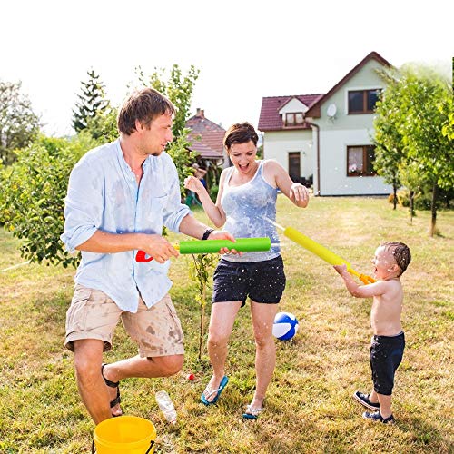 ToyerBee Water Gun, 6 Pack Water Guns for Kids-Pool Toys-Shoots Up to 35 Ft, Water Blaster Squirt, Water Cannon for 4.5.6.7 Year Old Boys& Girls& Adults, Pools Party& Water Toys