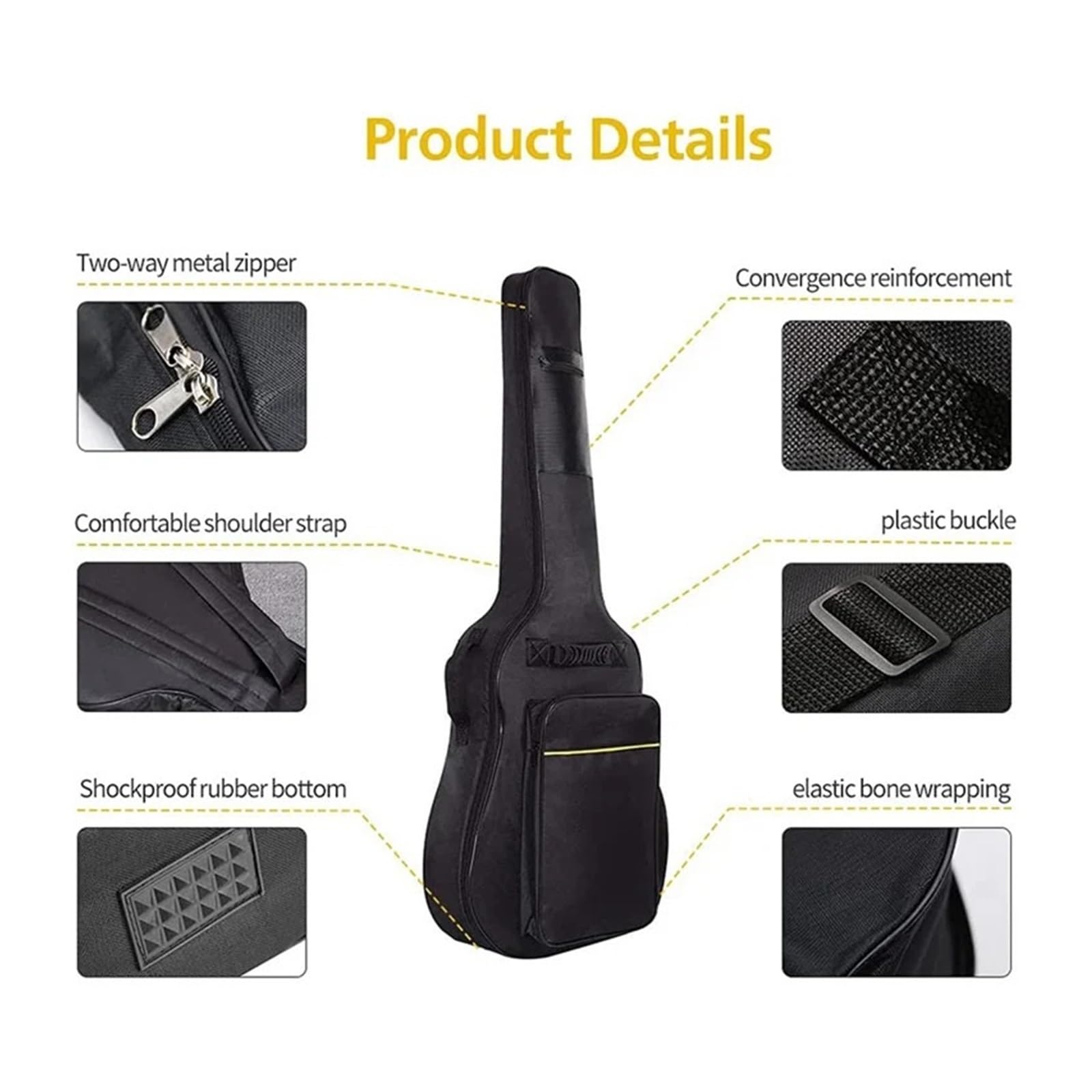 Funda Guitarra Estuche for Guitarra acústica clásica (2 Unidades)