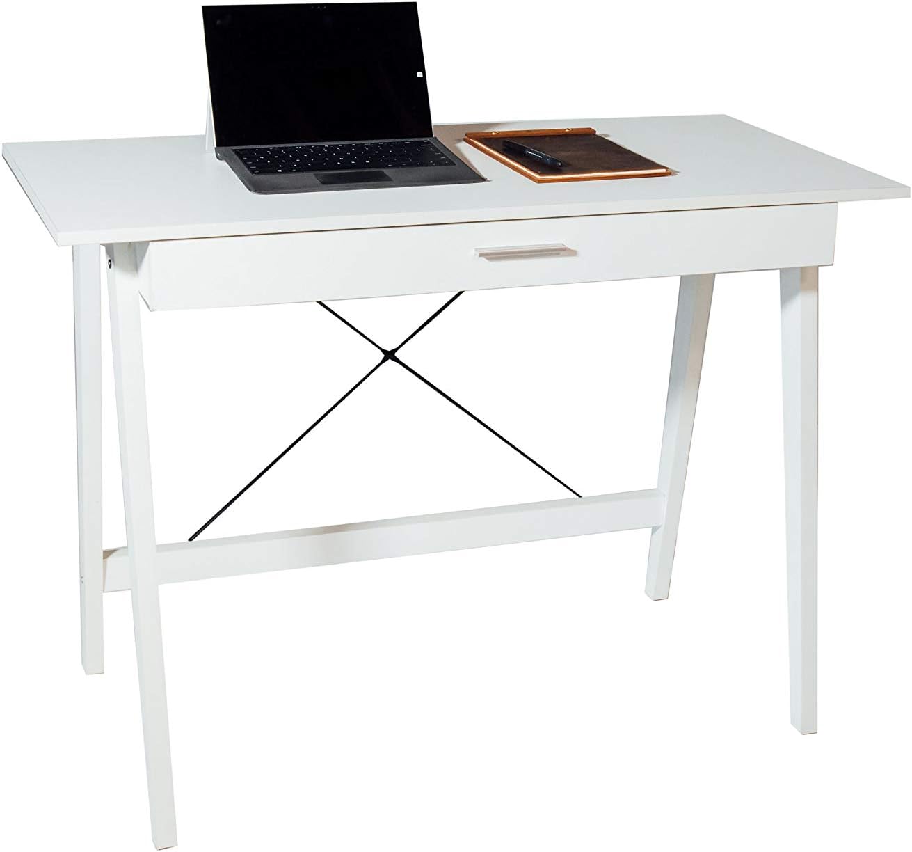 OneSpace Newport Computer Desk with Drawer, White Home