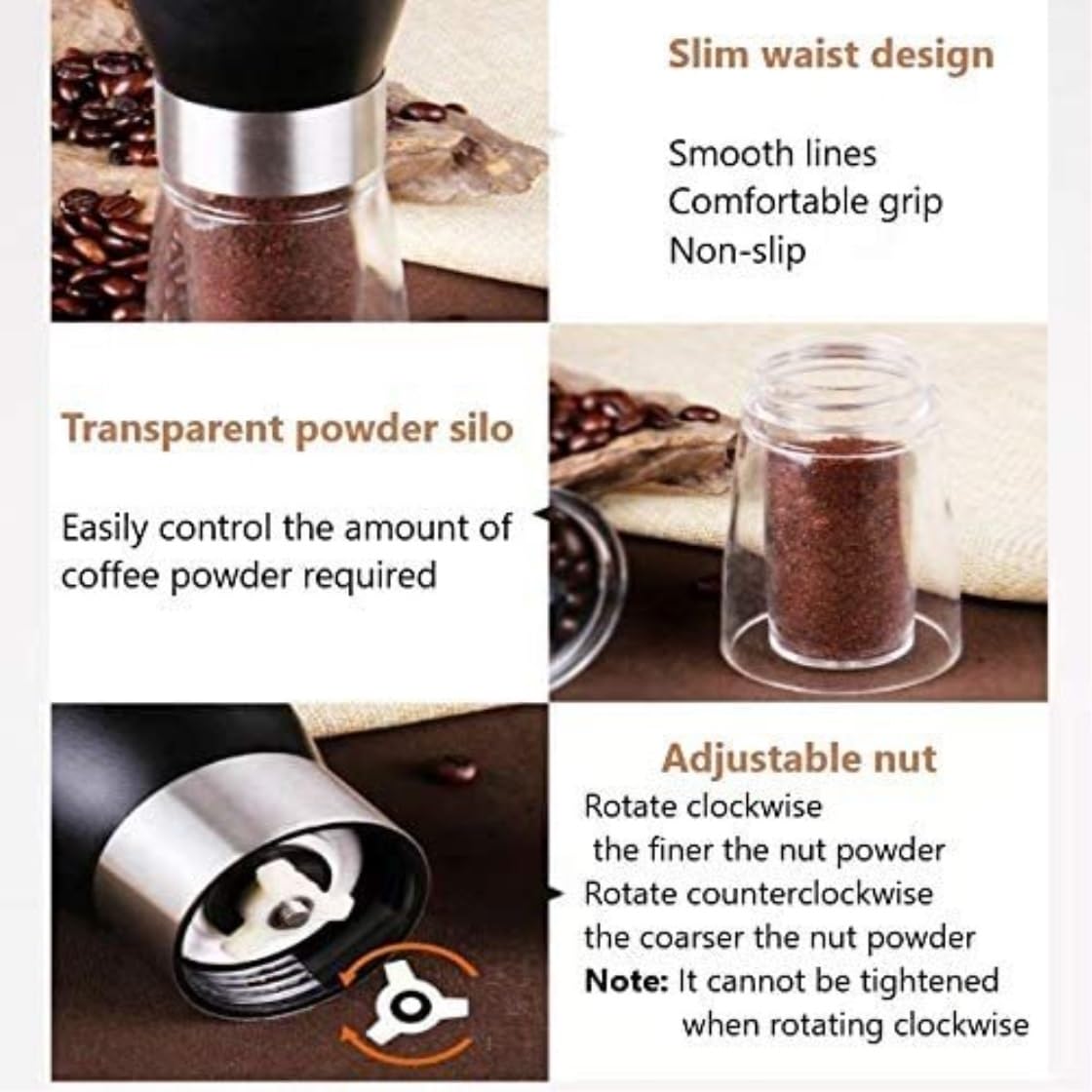 French Press Młynek Ręczny Ekspres Do Kawy Nowoczesny Ze Stali Nierdzewnej Przypraw Dzbanek Kawy
