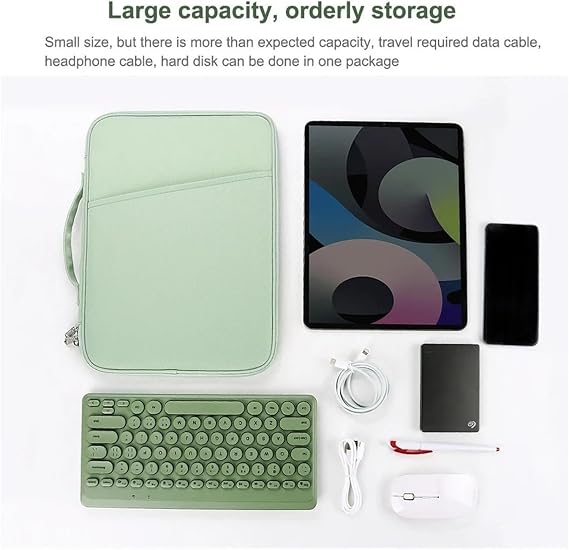Tablet Sleeve Bag Compatible with Boox Note Max / T13C / Tab X C 13.3 inch Universal Laptop Pouch Handbag for 13'' Tablet eReader(Green)