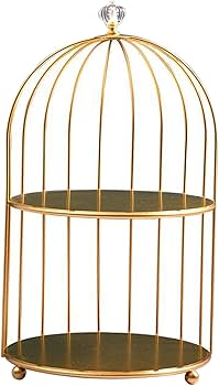 Amazon | 鉄の鳥籠形ケーキディスプレイ & 提供するスタンド