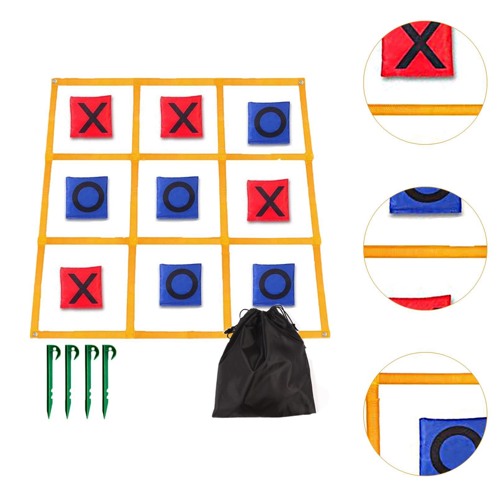 Tic Toe Game Famiglia attività di Lancio All'aperto 120CMX120cm per Adulti E Bambini
