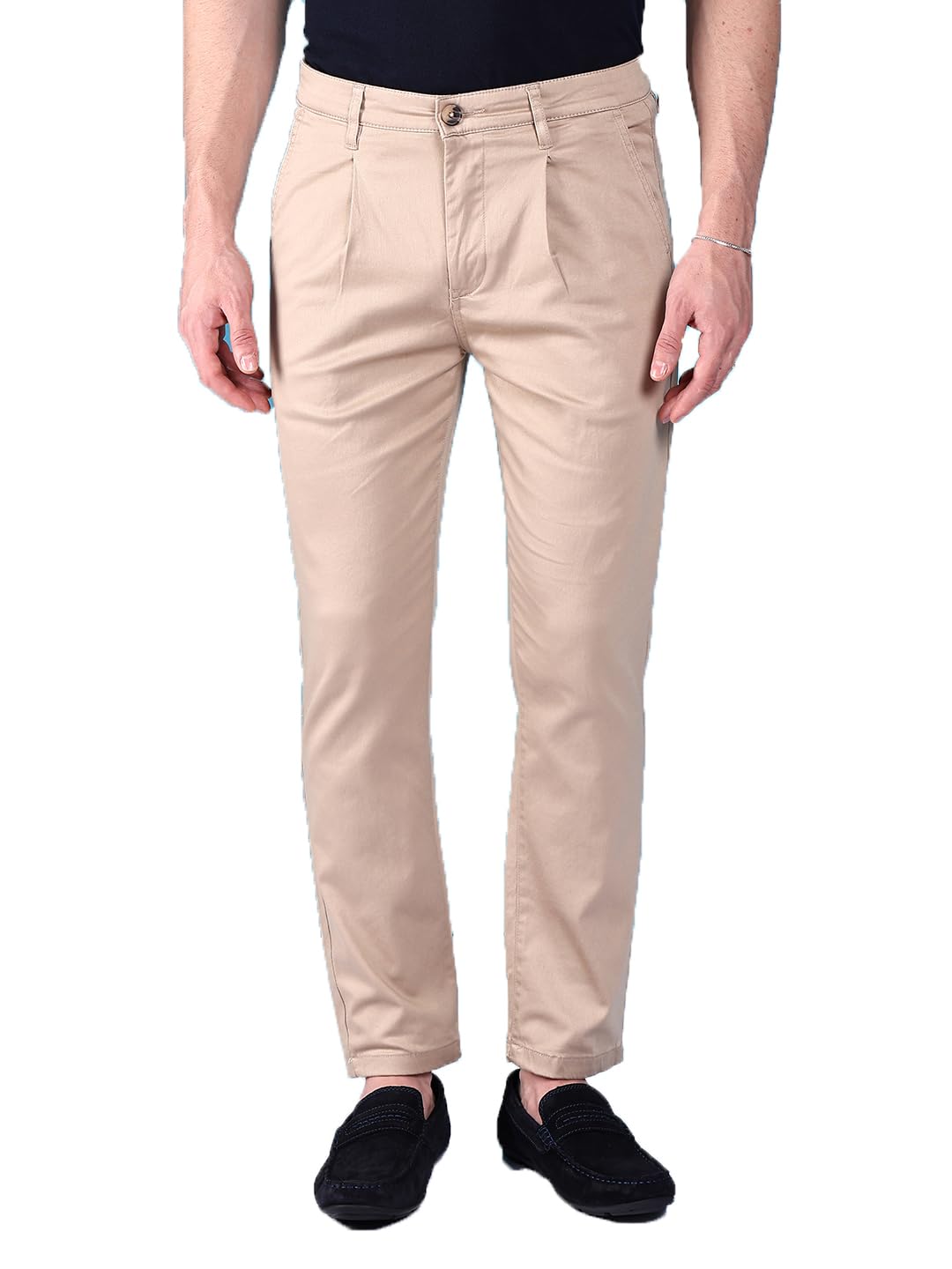 the indian garage co Men Slim Fit Solid Mid-Rise Stretchable Chinos-picture-35