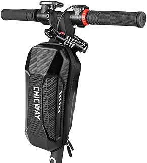 2PCS Scooter Storage Bag Cable Lock, 2L Scooter Handlebar Bag, Front Hanging Bag with One Extra Universal Helmet Password Lock Set Compatible with Mijia M365/M365 Pro/Segway ES1/ES2/ES3 (Black)