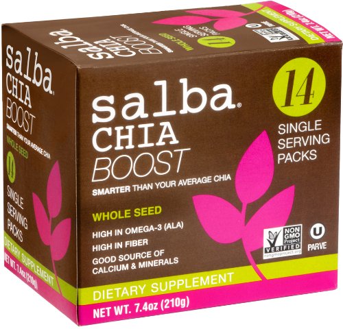 SalbaChia Boost, Whole Seed, 14 Count
