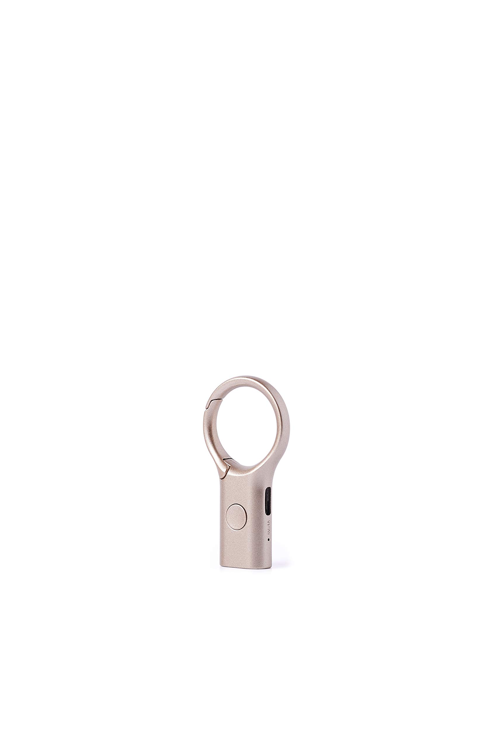 Lexon - NOMADAY LIGHT Mini linterna LED llavero con gancho (Oro)