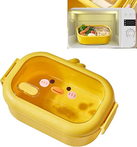 Miniatura 7 de TOPINCN Lonchera de acero inoxidable con 2 compartimentos, contenedor térmico para almuerzo, recipientes para aperitivos, lonchera para el trabajo o