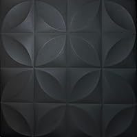 Vista 1 de À LA MAISON CEILINGS R103 Perceptions - Azulejo de techo de espuma (21.6 pies cuadrados/caja), paquete de 8, negro mate