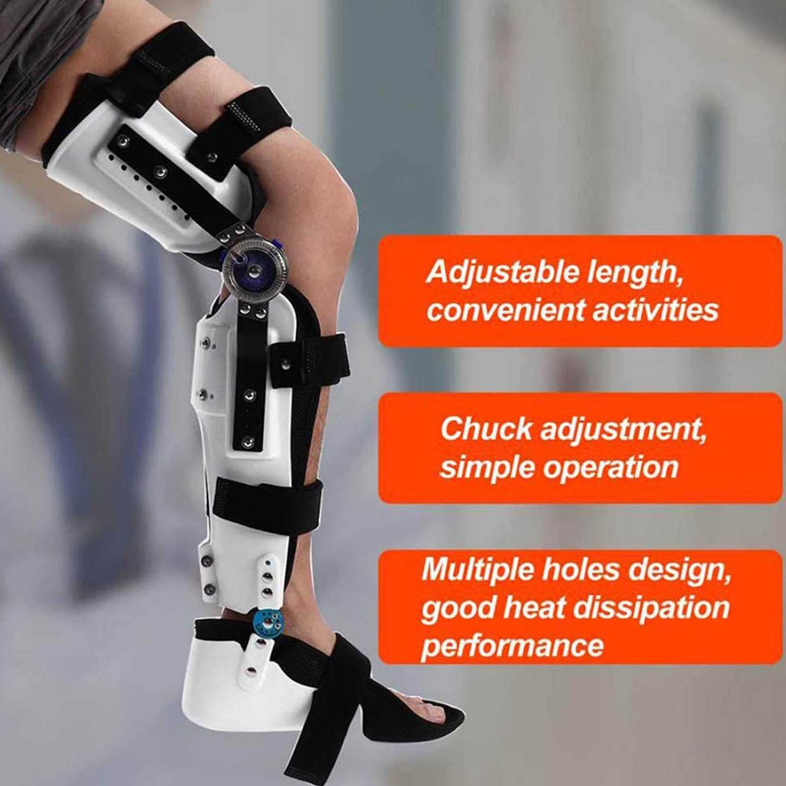Ortesis de rodilla con bisagra Rodillera ROM con bisagras Soporte inmovilizador de rodilla ajustable para artritis, ACL, PCL, desgarro de menisco, tendón, osteoartritis, recuperación postoperatoria,