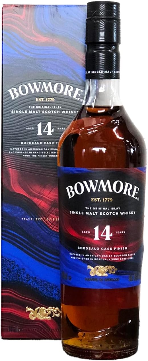 【国内未発売】免税店限定Bowmore（ボウモア） 14年　ボルドーワインカスク 免税店限定】ボウモア BOWMORE 14年 シングルモルトウイスキー