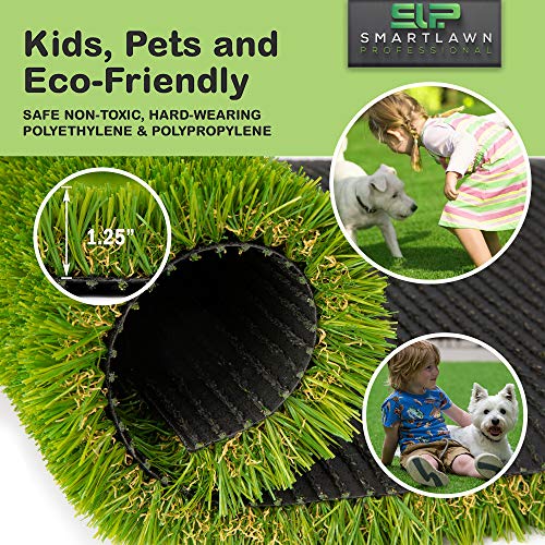 Smartlawn Professional Realistic Artificial Grass Rug, 6"X9" Carpets For Indoor And Outdoor Use, 1.25" Pile Height Soft And Lush Natural Looking Synthetic Mats #TOP4