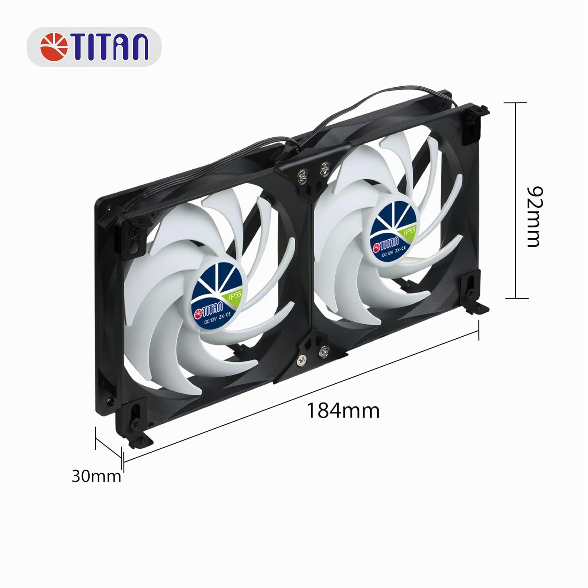 TITAN-Ventilador Doble para frigorífico (140mm(V2+))