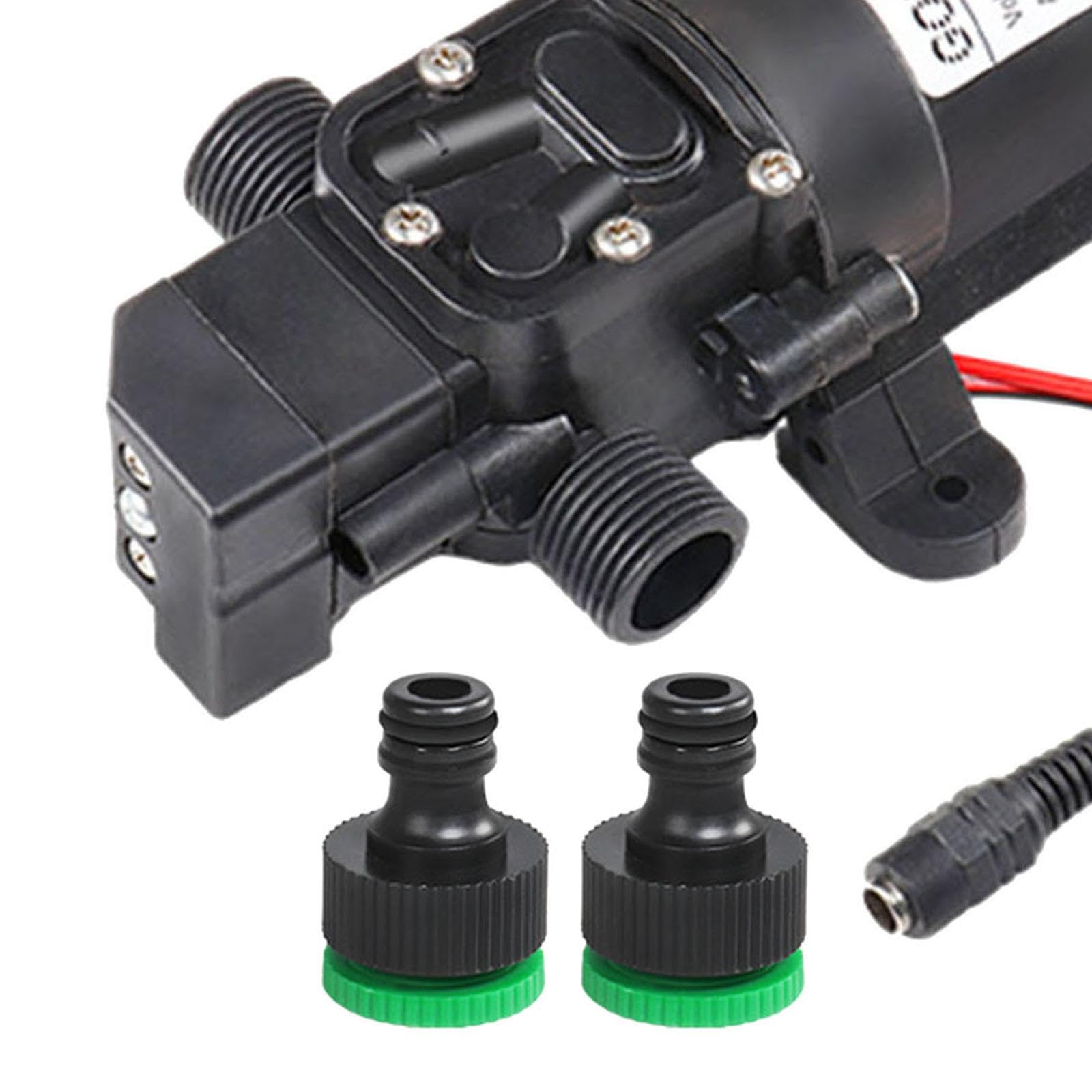 Colcolo Bomba de diafragma automática DC 12V 60W bomba de presión de agua para barco versátil totalmente sellada longitud 16,5 cm para barco marino resistente