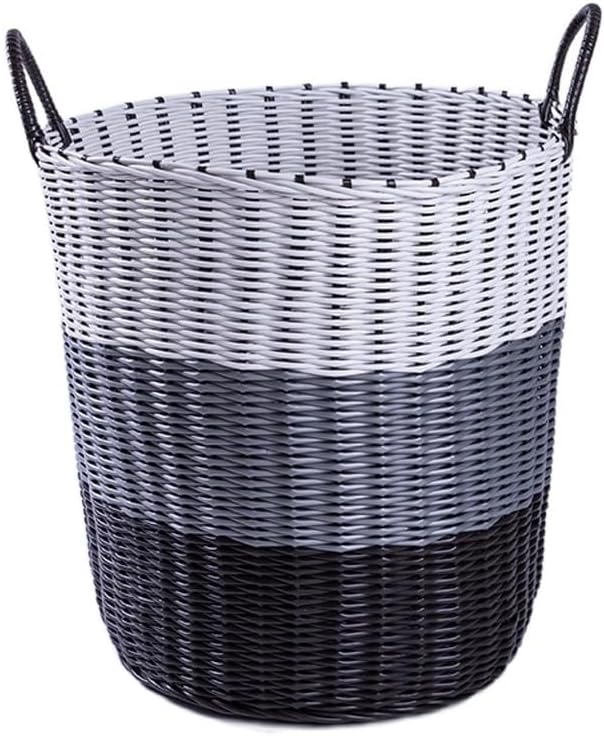 Laundry Basket Plastic Vine Foldable Dirty Clothes Toys Fruit Storage Household Clutter Bin