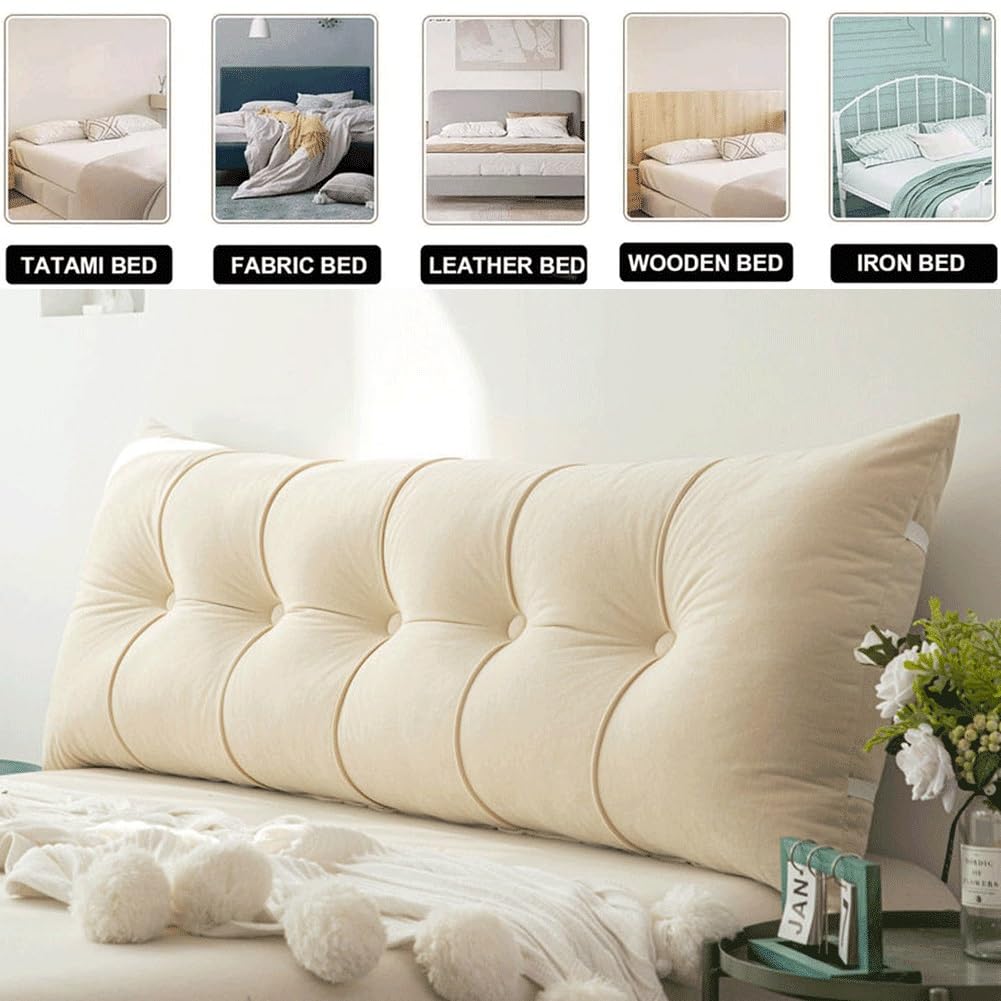 Kopfteilkissen Bequemes Lendenkissen Leserückenkissen Kopfteilkissen Bettkeilkissen Tatami-Sofa Schlafzimmer Großes Lesekissen (Color : 9, Size : 100x50x20cm)