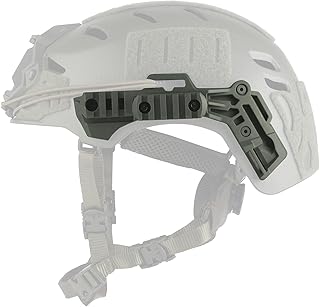 Kit de Rieles Laterales de Repuesto para Casco Táctico, 1 Par, Riel de Nailon Expandible Multifuncional para Casco Wendy con Tornillos
