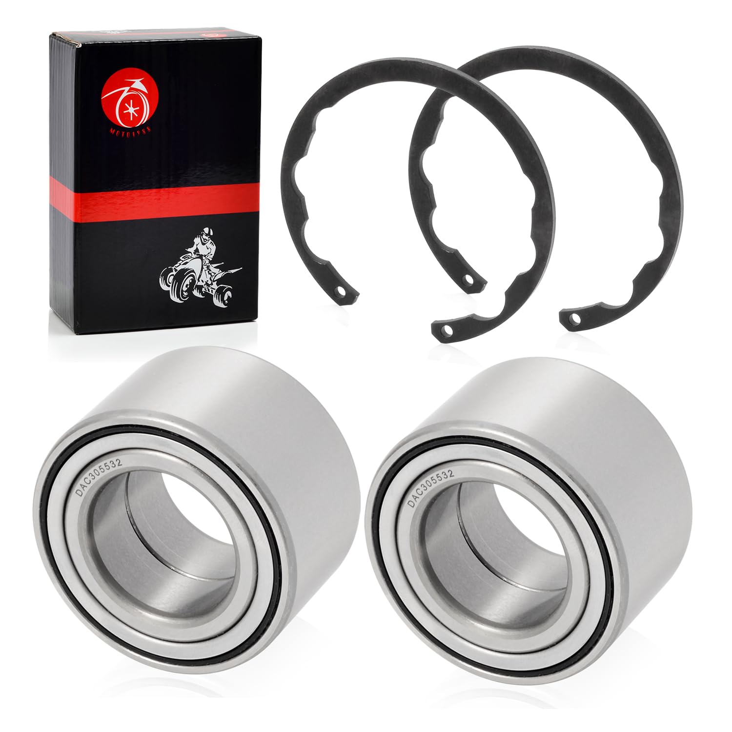 Amazon.com: 2pcs Front Wheel Bearings 30x55x32 + CIRCLIP