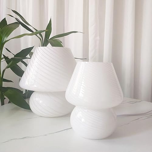 Miniatura 10 de Lámpara de mesa de cristal translúcido, estilo italiano, moderna a rayas, para decoración del hogar, comedor, sala de estar, estudio