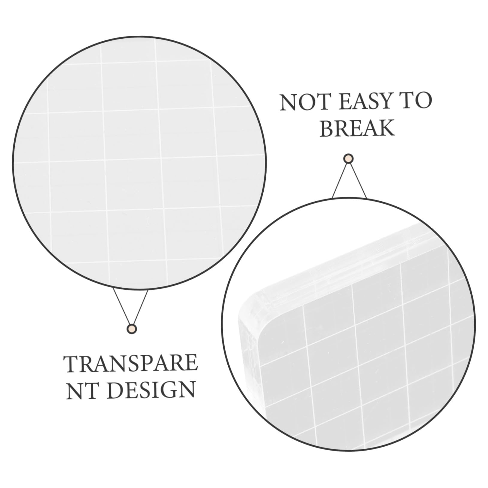 Gadpiparty Herramienta De Estampado Acrílico Álbum De Recortes Elaboración Suministros De Álbumes De Recortes Sellos Numéricos Carta Tablero De Estampado Para 6 Piezas X 4