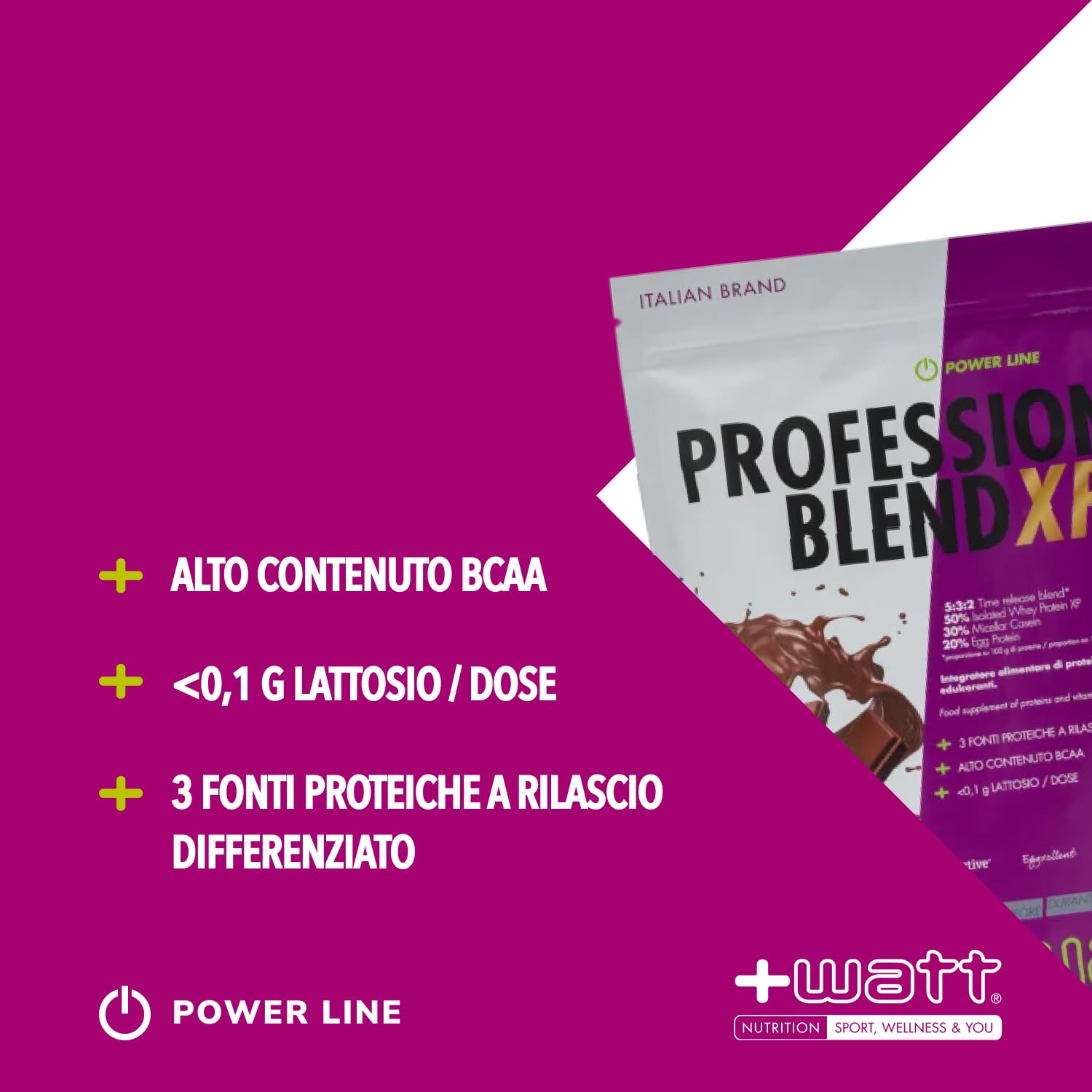 Professional Blend XP - Blend a Base di Proteine del Siero del Latte, Caseine, Proteine dell’Uovo e Vitamine - Formato: Doypack 750 g - Gusto: Cacao