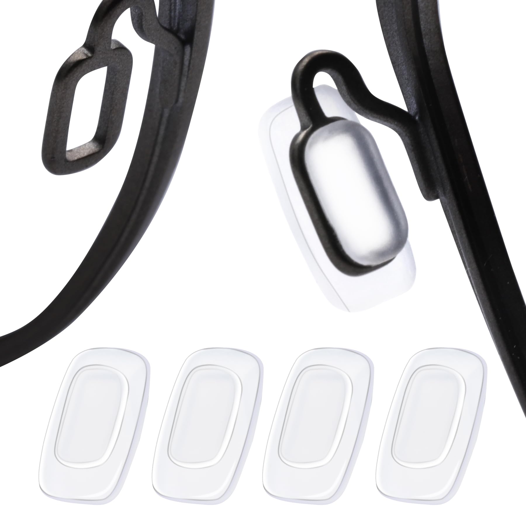 Clear Replacement 2 Pairs Nose Pads for Costa Del Mar South Point/Fernandina/Shipmaster/Ponce/Flagler/Wingman/Paloma/Piper/Peli/Cook/Tower/Wader