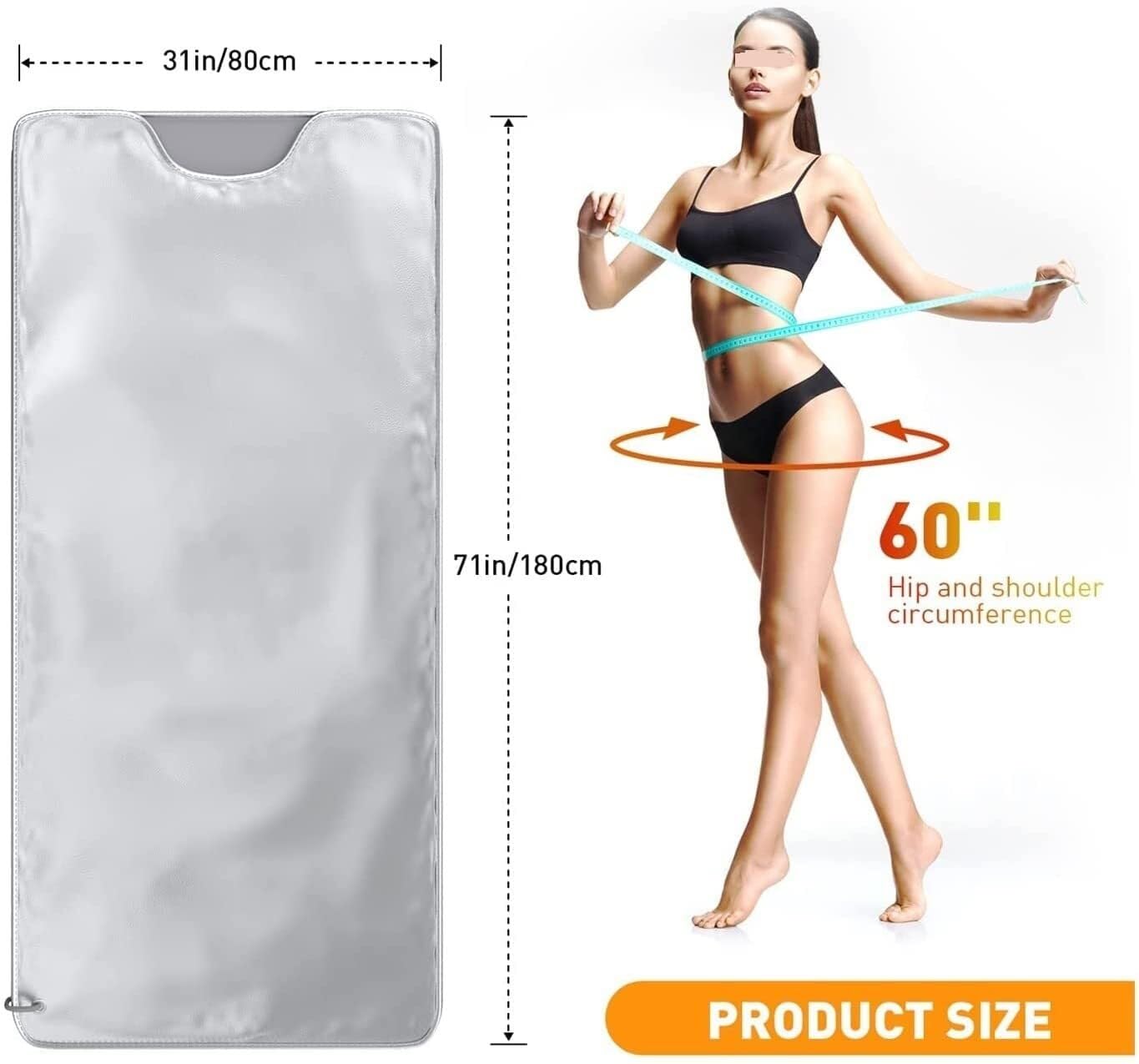 Manta de sauna infrarroja para quemar grasa, calefacción por infrarrojos, para perder peso, para adelgazar, para adelgazar, para fitness, terapia de desintoxicación, máquina de fitness (tipo