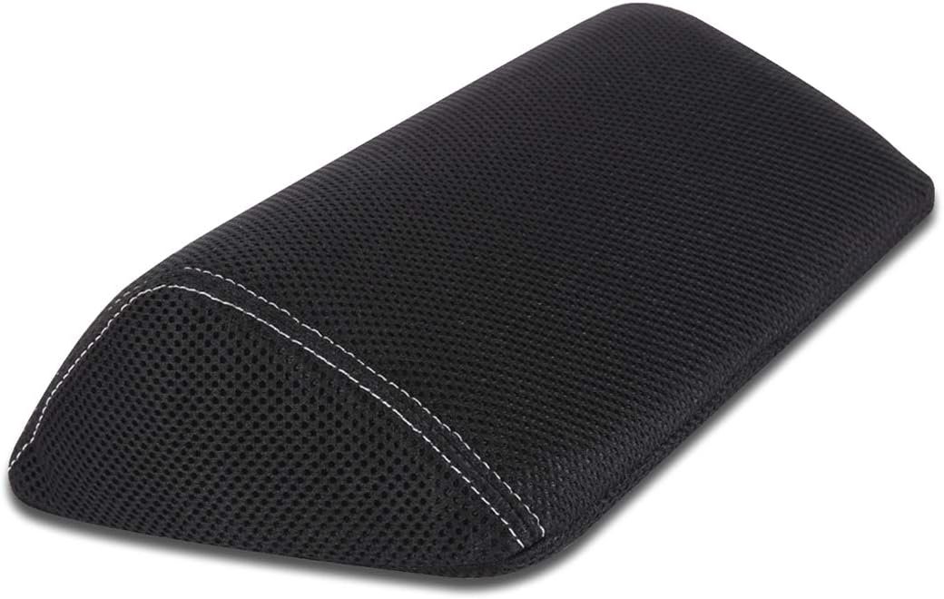 The White Willow Car Neck Rest Memory Foam Pillow with Adjustable Strap – Neck Support Cushion for Car Seat & Headrest – Helps Reduce Neck Pain – Tri Curve Pack of 1, Classic Black