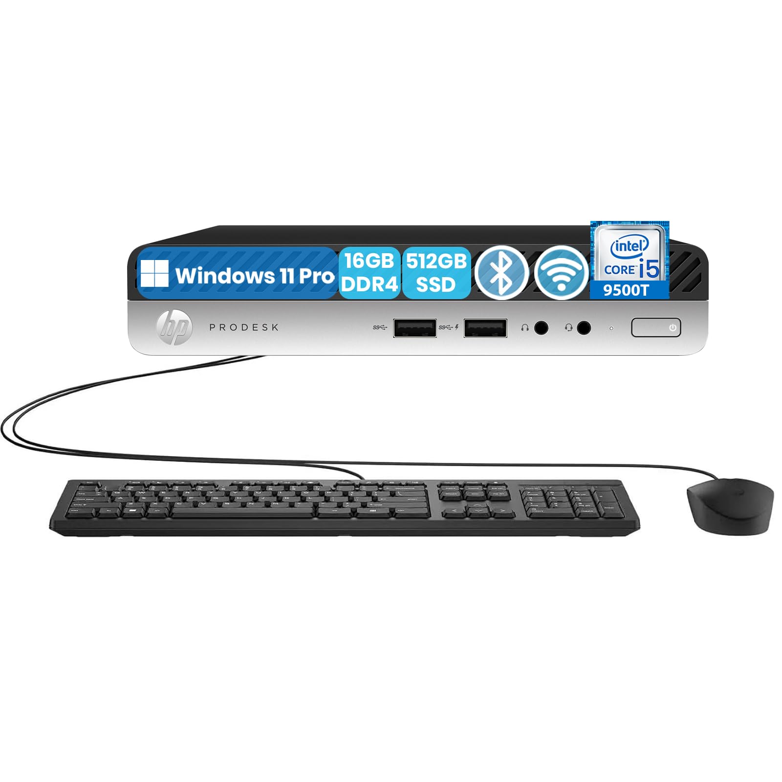 ミニPC HP ProDesk G5 Mini PC i5-9500T 16GB RAM HP ProDesk 400 G5 Mini PC, Intel Core i5-9500T Upto 3.7GHz